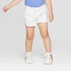 Toddler Girls' Eyelet Woven Fashion Shorts - Cat & Jack White