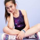 Girls' Galaxy Gymnastics Leotard - More Than Magic Purple