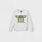 Toddler Boys' Star Wars Baby Yoda 'stronger Than You Think' Chenille Fleece Pullover - Beige