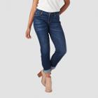 Denizen From Levi's Women's Mid-rise Modern Slim Cuffed Jeans - Dark Wash