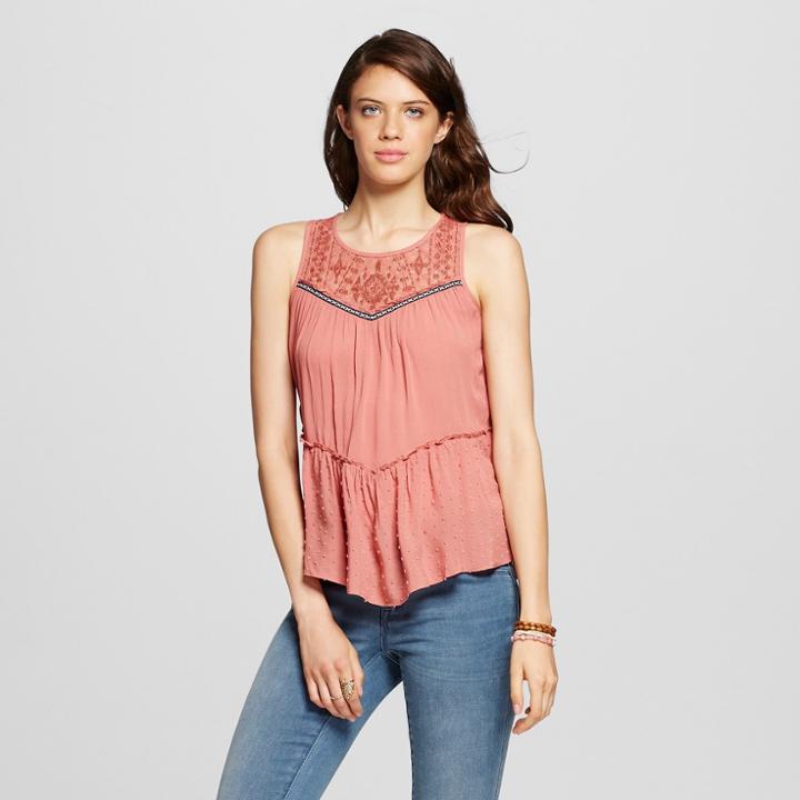 Women's Babydoll Tank - Xhilaration Terracotta