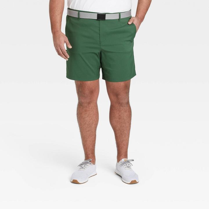 Men's Big & Tall Cargo Golf Shorts 8 - All In Motion Green