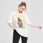 Women's Star Wars Plus Size Short Sleeve Chewie Graphic T-shirt (juniors') White