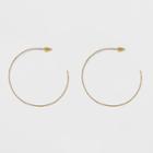 Textured Open Hoop Earrings - A New Day Gold