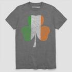 Fifth Sun Men's Short Sleeve Irish Shamrock Graphics T-shirt - Charcoal Heather