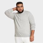 Men's Tall Striped Standard Fit Pullover Hoodie Sweater - Goodfellow & Co