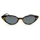 Women's Cateye Sunglasses With Smoke Lenses - A New Day Brown