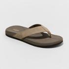 Men's Guy Flip Flop Sandals - Goodfellow & Co Taupe S, Men's, Size: