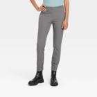Women's High-rise Slim Fit Bi-stretch Ankle Pants - A New Day Gray