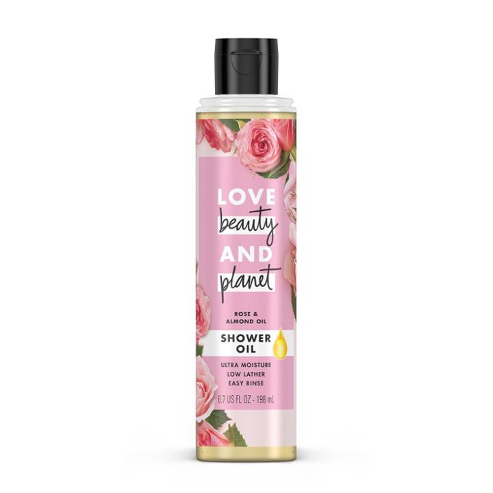 Love Beauty And Planet Love Beauty & Planet Rose & Almond Oil Shower Oil Body Wash Soap - 6.7 Fl Oz, Adult Unisex