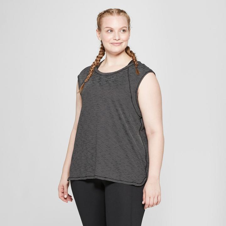 Women's Plus Size Core Tank Top - C9 Champion Black Dash