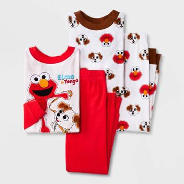 Toddler Boys' 4pc Sesame Street 'elmo' Pajama