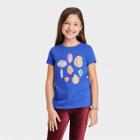 Girls' Printed Short Sleeve Graphic T-shirt - Cat & Jack Blue