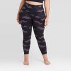 Women's Plus Size Contour Power Waist High-waisted Printed 7/8 Leggings 25 - All In Motion Black