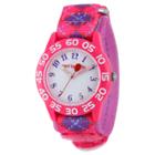 Disney Girls' Red Balloon Pink Plastic Time Teacher Watch - Pink, Pink/red