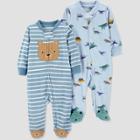 Baby Boys' 2pk Bear & Dino Sleep N' Play - Just One You Made By Carter's Blue Newborn