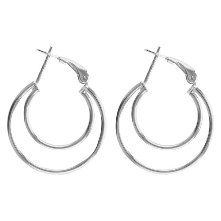 Target Hoop Earrings Plated Brass -