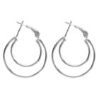 Target Hoop Earrings Plated Brass -