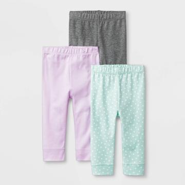 Baby Girls' Sweet Woodland 3pk Pants - Cloud Island 0-3m, Girl's, Purple