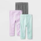 Baby Girls' Sweet Woodland 3pk Pants - Cloud Island 0-3m, Girl's, Purple
