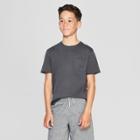 Boys' Burnout Wash Short Sleeve T-shirt - Cat & Jack Charcoal Gray