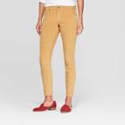 Women's Corduroy Mid-rise Skinny Jeans - Universal Thread Gold