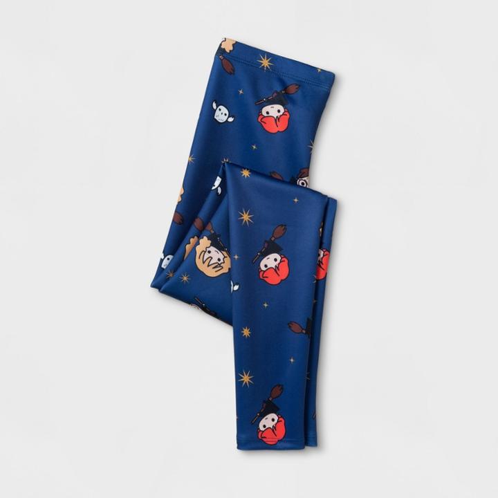 Girls' Harry Potter Leggings Pants - Navy - L