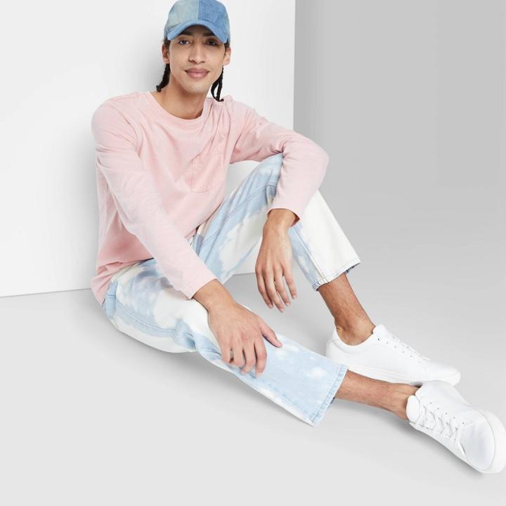 Men's Straight Fit Jeans - Original Use Light Blue