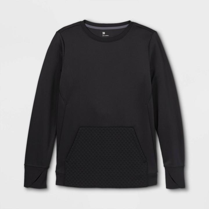 Boys' Performance Crewneck Sweatshirt - All In Motion Black