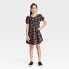 Girls' Short Sleeve Woven Dress - Cat & Jack Black