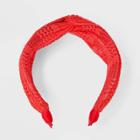 Twisted Crochet Headband - A New Day Red