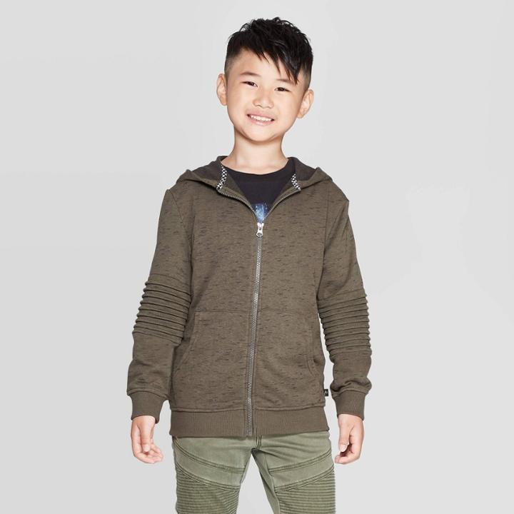 Boys' Long Sleeve Solid Sweatshirt - Art Class Green