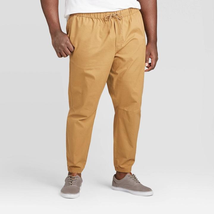 Men's Big & Tall Jogger Pants - Goodfellow & Co Brown