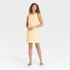 Women's Knit Tank Dress - A New Day Light Yellow