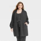 Women's Plus Size Duster Cardigan - Universal Thread Charcoal Gray