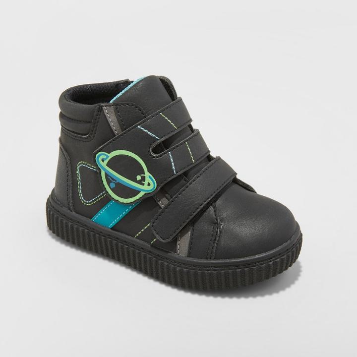 Toddler Boys' Maddock Sneakers - Cat & Jack Black