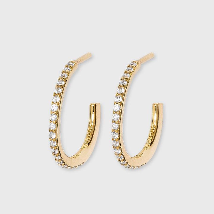 Sugarfix By Baublebar 14k Gold Plated Large Hoop Earrings - Gold