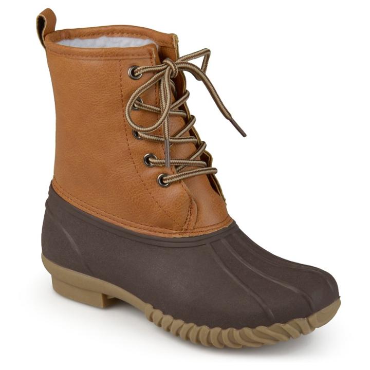 Boys' Journee Collection Dreena Lace-up Fashion Boots - Brown