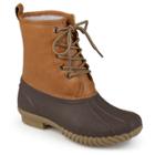 Boys' Journee Collection Dreena Lace-up Fashion Boots - Brown