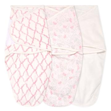 Aden + Anais Easy Swaddle Wrap - Minky Arts Crafts - 3pk, One Color