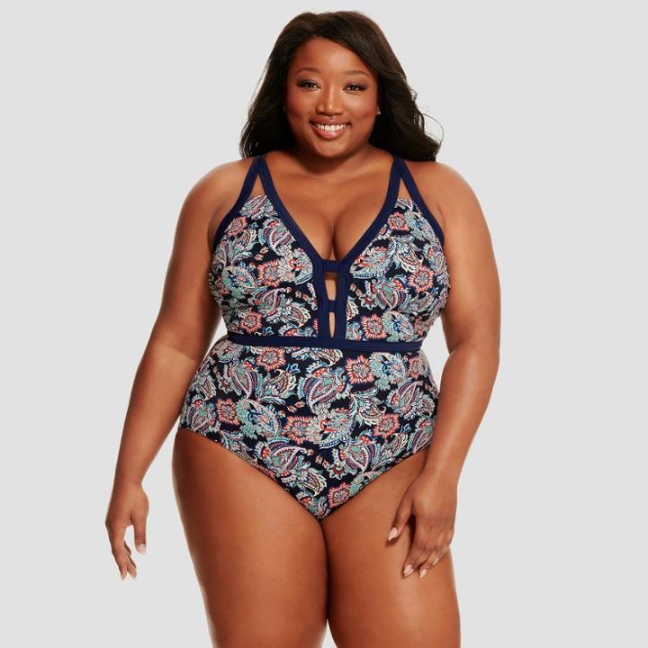 Dreamsuit By Miracle Brands Women's One Piece Swimsuits - Dreamsuit By Miracle Navy