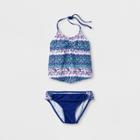 Malibu Dream Girl Girls' Floral Avenue 2pc Tankini Set - 14,