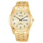 Men's Pulsar Calendar Expansion Watch - Gold Tone With Champagne Dial - Pj6054