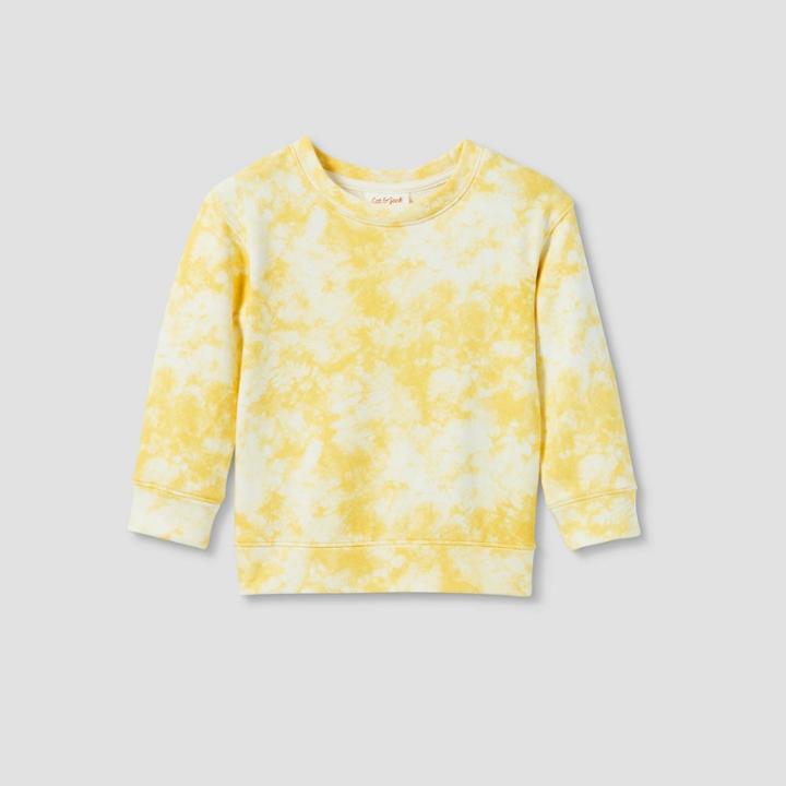Toddler Crewneck Pullover Sweatshirt - Cat & Jack Yellow