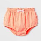 Baby Girls' Solid Bloomer Fashion Shorts - Cat & Jack Peach Newborn, Girl's, Orange