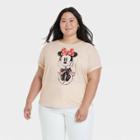 Women's Minnie Mouse Plus Size Short Sleeve Graphic T-shirt - Ivory