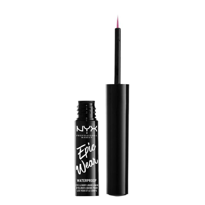 Nyx Professional Makeup Epic Wear Metallic Liquid Liner Long-lasting Waterproof Eyeliner - Fucshia Metal