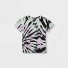 Toddler Boys' Tie-dye Short Sleeve T-shirt - Art Class Black