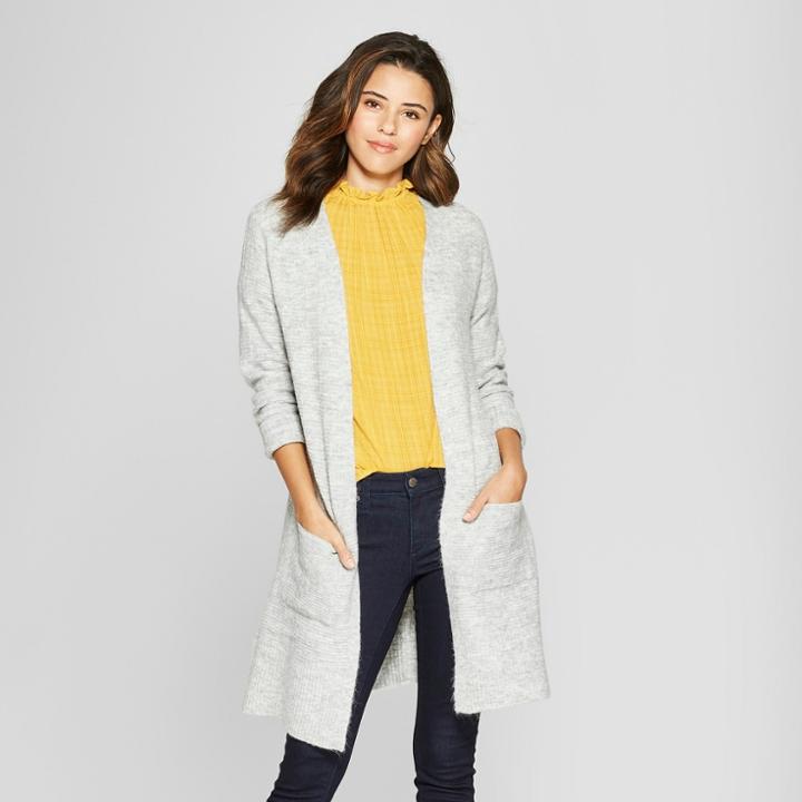 Women's Duster Open Cardigan - Universal Thread Gray