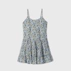 Women's Floral Print Sleeveless Dropwaist Trapeze Dress - Wild Fable Blue